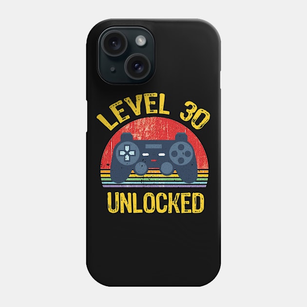 level 30 unlocked gift Phone Case by GraphicTeeArt