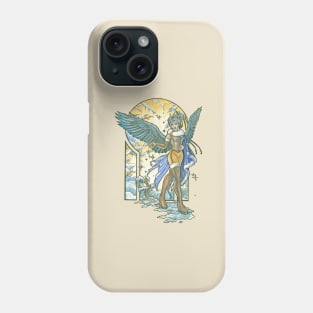 Angel of Winter Mucha Inspired Art Nouveau Angels of the Seasons Series Phone Case