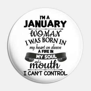 I'm A January Woman Happy Birthday To Me You Mommy Daughter Pin