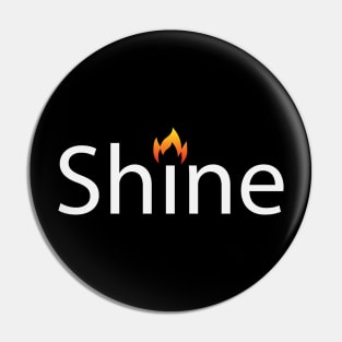 Shine artistic text design Pin