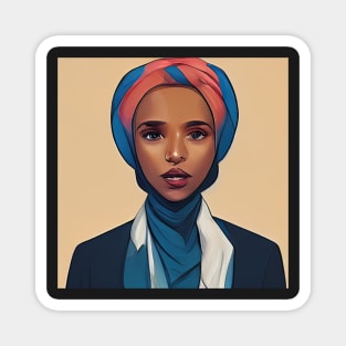 Ilhan Omar | Comics style Magnet