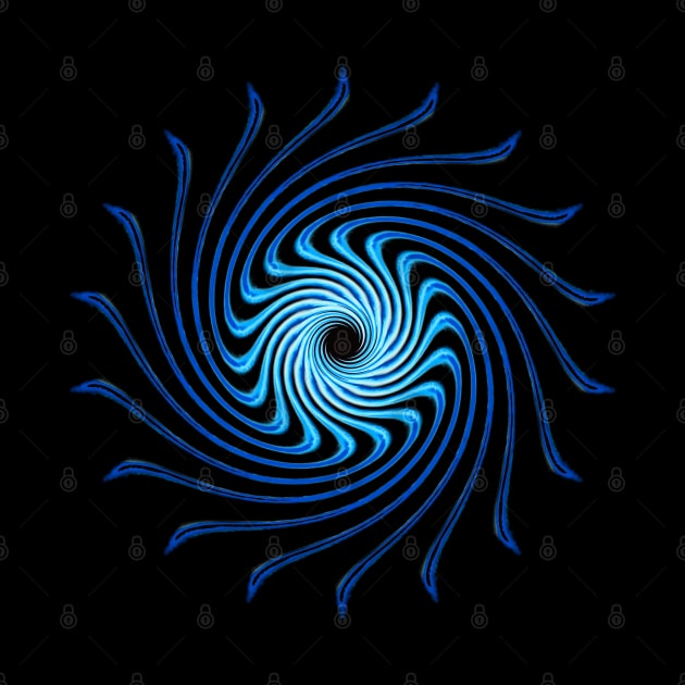 Black Hole Design Pattern, Blue. by 4nObjx