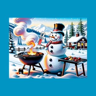 Frosty BBQing T-Shirt