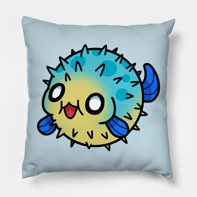 Pufferfish Pillow by gh0stbugga