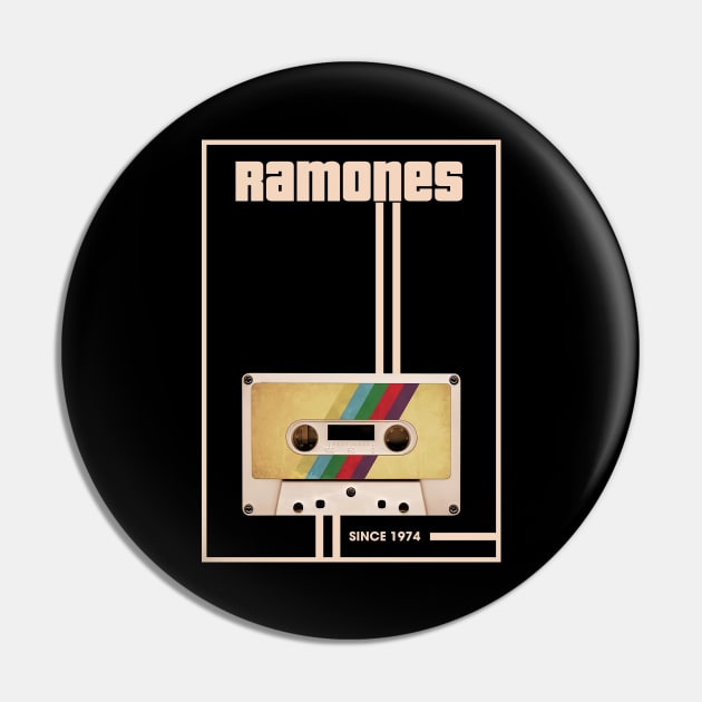 Ramones Music Retro Cassette Tape Pin by Computer Science