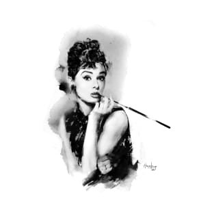 Audrey Hepburn in Ink T-Shirt