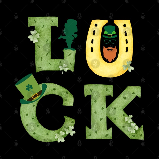 Luck in Irish. Happy St. Patrick's Day! Celebrate with a fancy LUCK by UnCoverDesign