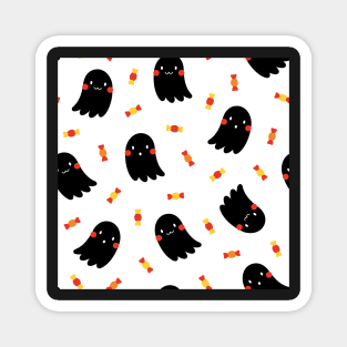 Ghost pattern - Halloween Magnet