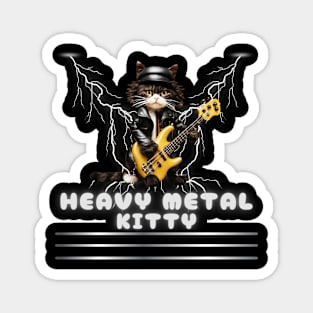 Heavy Metal Kitty Magnet