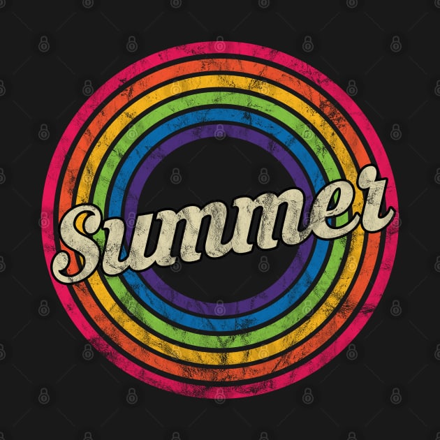 Summer - Retro Rainbow Faded-Style by MaydenArt