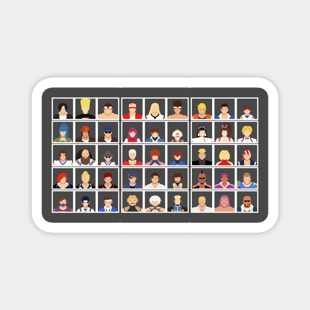 Select Your Character: KoF 98 Ultimate Match Magnet by MagicFlounder