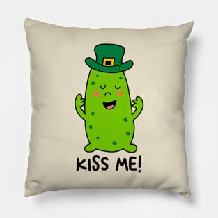 St. Patrick's Day Pickle - KISS ME! Pillow