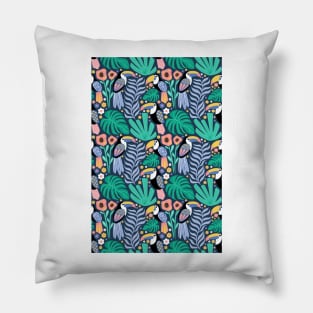 Toucan and Monstera - Pattern Pillow