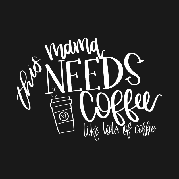 Mama Needs Coffee by Hannah’s Hand Lettering