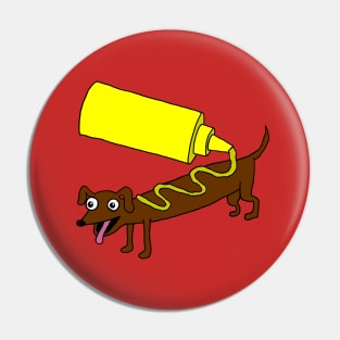 Hot Dog (color) Pin