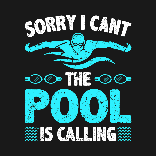 Swimming Lover Pool Swimmer Swim by Humbas Fun Shirts