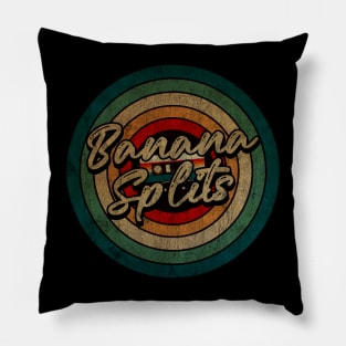 Banana Splits -  Vintage Circle kaset Pillow