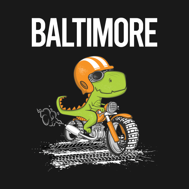 Biking Dinosaur Baltimore by flaskoverhand