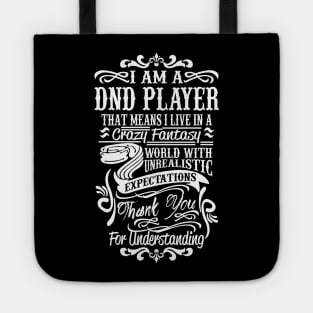 I Am A DND Player Tote