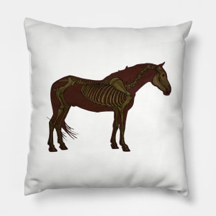 Horse Skeleton Pillow