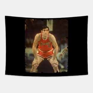 Jerry Sloan - Vintage Design Of Basketball Tapestry