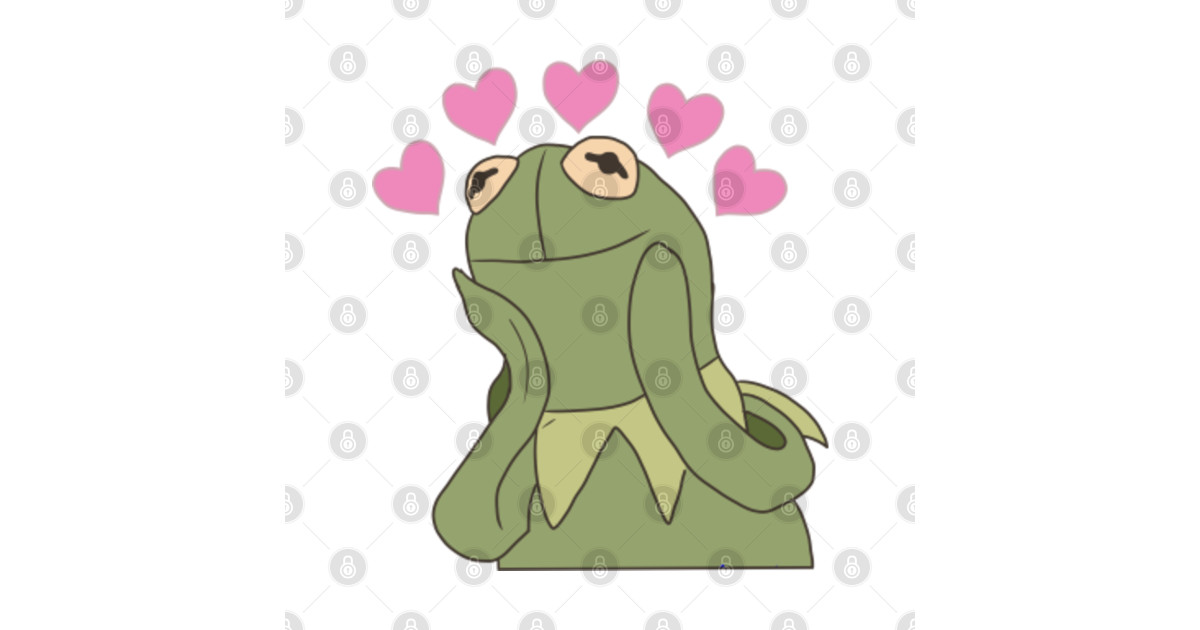 Kermit In Love Kermit The Frog Sticker Teepublic 2481