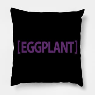 Eggplant Emoji Design Pillow