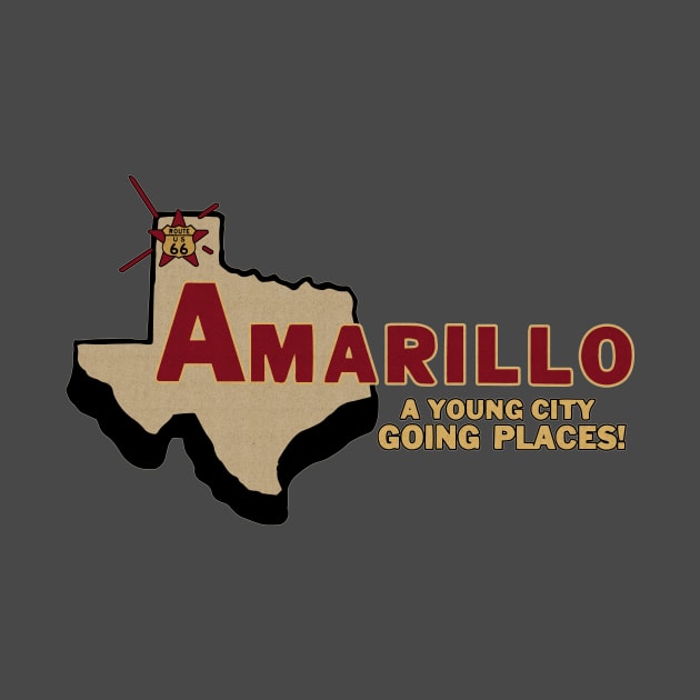 Vintage Amarillo Texas by Kujo Vintage