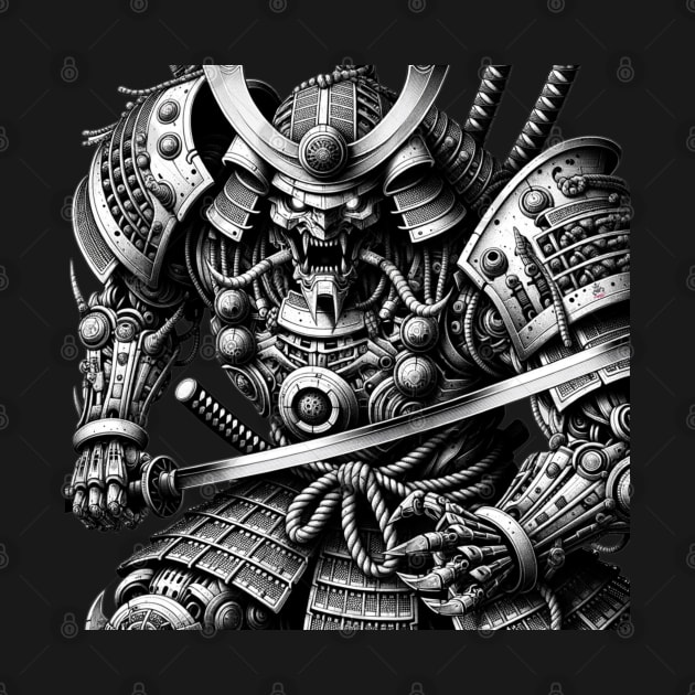 Samurai Steel Sentinel by Robot Tees