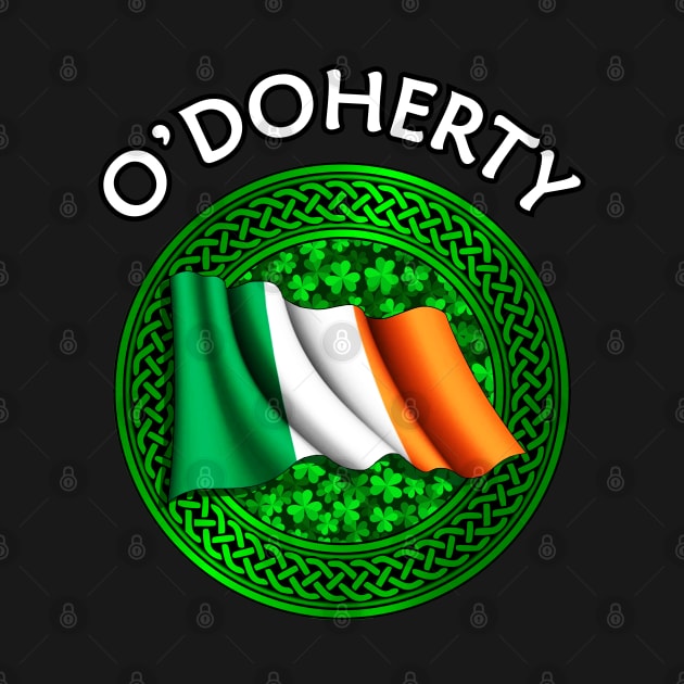 Irish Flag Shamrock Celtic Knot - O'Doherty by Taylor'd Designs