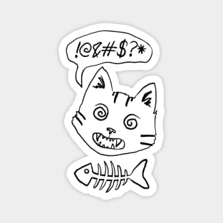 Meltdown Kitty Magnet