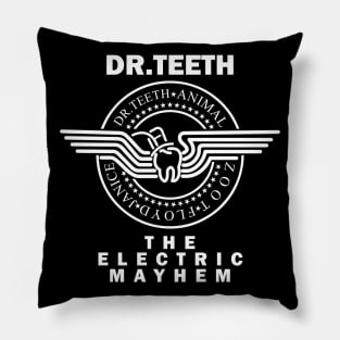 Dr Teeth and The Electric Mayhem old school - white Pillow