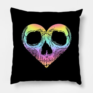 Heart Skull Pillow