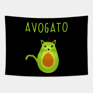 Cinco De Meow Avogato Cat Avocado Tapestry