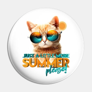 Summer cat Pin