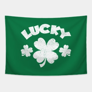 Funny T-Shirt Lacky Happy St Patrick's Day Tapestry