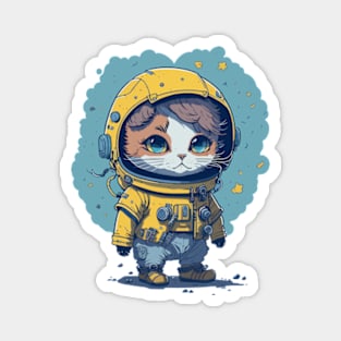 Cute Cat Astronaut Space cat lover Magnet