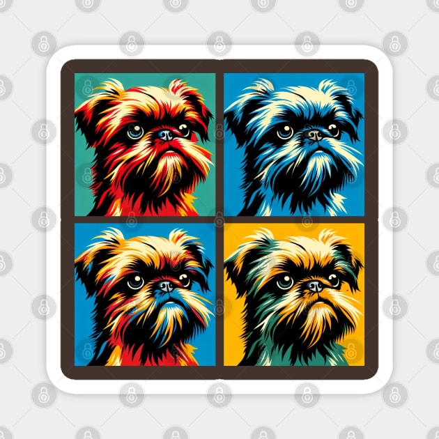 Brussels Griffon Pop Art - Dog Lovers Magnet by PawPopArt