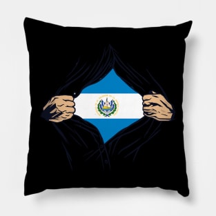 Proud El Salvador Flag, El Salvador gift heritage, Salvadorian girl Boy Friend Salvadoreño Pillow