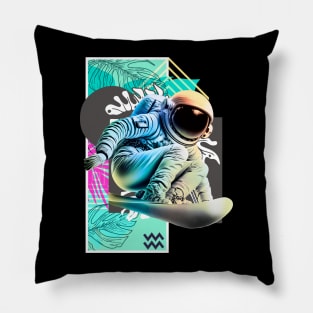 surfing in space Pillow