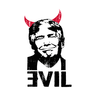 Anti Trump evil USA President Clown Impeach 45 Gift T-Shirt