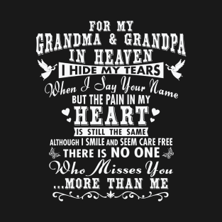 My Grandma and Grandpa in Heaven T-Shirt