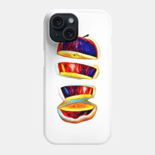 Sliced retro apple Phone Case