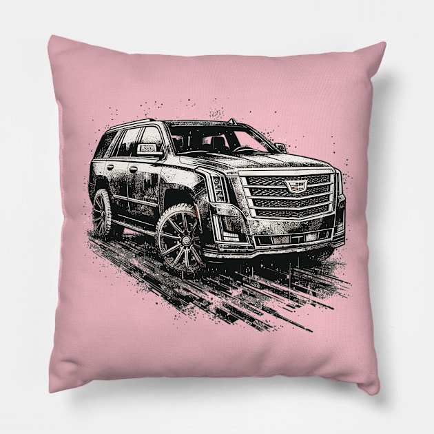 Cadillac Escalade Pillow by Vehicles-Art