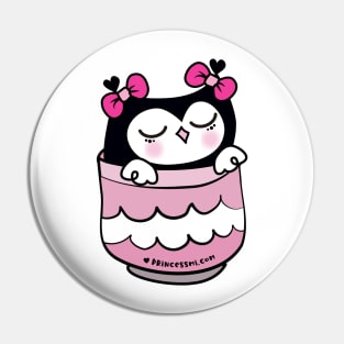 cute kawaii owl in the cup Pin