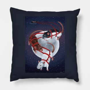 Rudolf the Red Eyed Rat Pillow