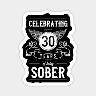 Sobriety Recovery Anniversary 30 Years Sober Magnet