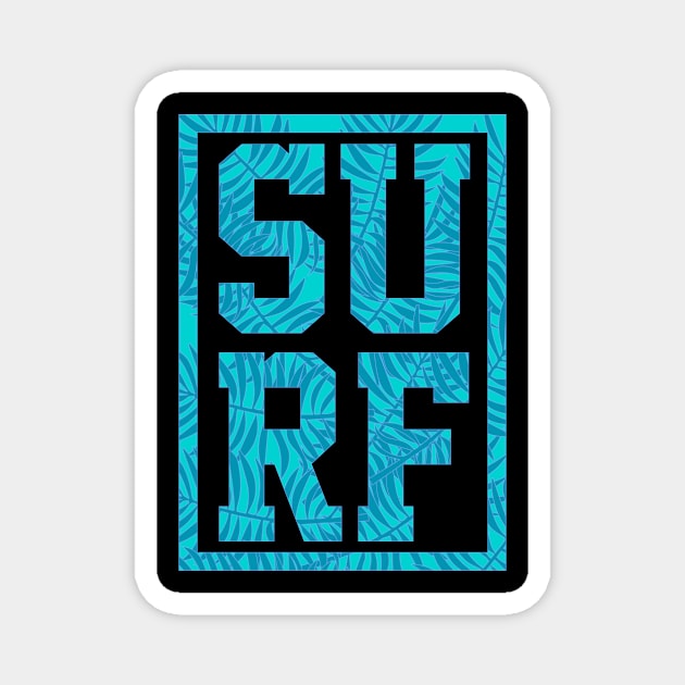Blue Surf Logo Magnet by Dominic Becker