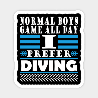 Scuba diving mask gift coral funny saying Magnet