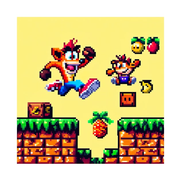 8Bit Crash Bandicoot Platform by SNAustralia